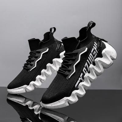 China Custom Logo School Sports Shoes Mens Sneakers Breathable White Men Sneakers Latest Fashion Trend Design for sale