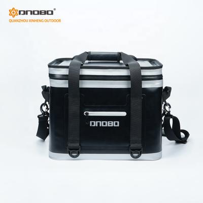 China Waterproof Waterproof Square Soft Cooler Bag Soft Sided Insulated Cooler With Tote Shoulders for sale