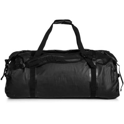 China Fashion Custom Solid Duffle Bag Travel Gym Sports Fitness Bag Weekender Duffle Backpack Waterproof Black for sale