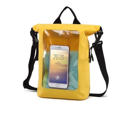 China Roll Top Dry Bag Pouch Pack Waterproof Swimming Kayaking With Touch Screen for sale