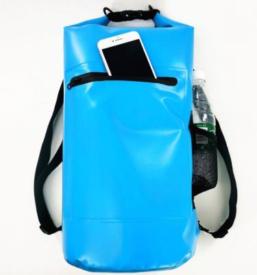 China PVC Or Customize 500D PVC Tarpaulin Foldable Rolling 15L Beach Top Floating Waterproof Swimming Dry Bag for sale