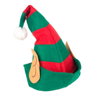 China Christmas Elf Accessory Hat Adults and Children Gift Hat Christmas Decorative Christmas Party Hat Velvet with Ears for sale