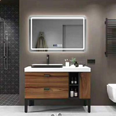 China Wall Mounted Bright Smart Magnifying Hotel Led Light Bathroom Mirror for sale