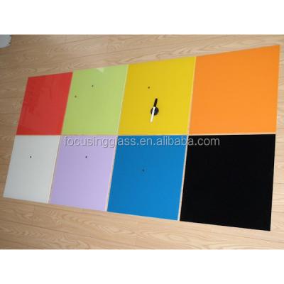 China Drawing Board Candy Color Kids Tips Tempered Glass Magnetic Writing Board for sale