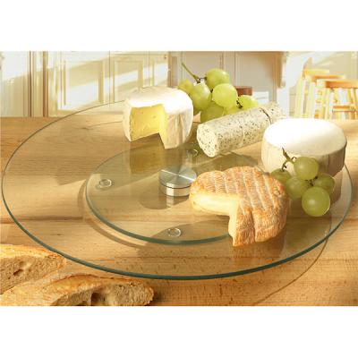 China Hot selling viable tempered glass lazy susan rotating top for round table for sale