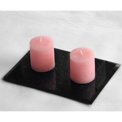 China Home decoration different shape black ice for candle holder for sale