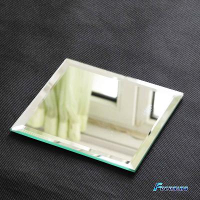 China Home Decoration Square Shape Glass Mirror Candle Dish for sale