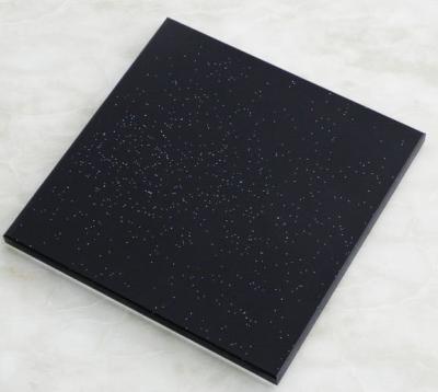 China Contemporary Glossy Black Painted Tempered Glass Table Top 12mm for sale