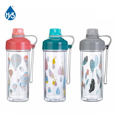 China Viable Drink Bottle Motivationalwater Pet Bottle Covers Lids Manufacturers Clear Transparent Cups Custom Plastic Cup Holder for sale