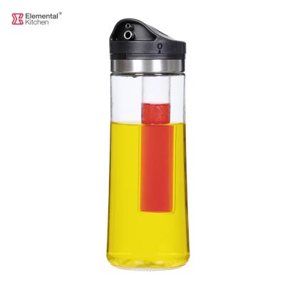 China Contemporary Dressing Dispenser 2 In 1 Glass Oil Dispenser 450ml Dressing Dispenser Set For Cooking for sale