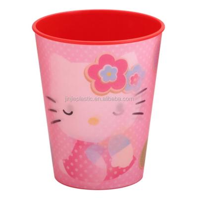 China Viable Cartoon 3D Hot Selling Full Color Printing Lenticular Plastic Cup For Kids for sale