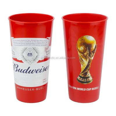 China Eco Friendly Printing Custom Logo Cheap Prices Eco Friendly Plastic Reusable Cups For Stadium for sale