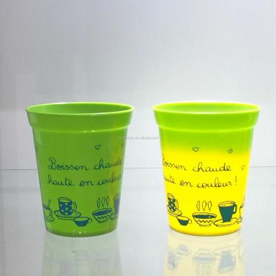 China Viable Hot Selling Products , Customized Printed Color Changing Cup Plastic Cup for sale