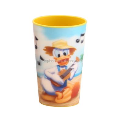 China 270ml viable, 9oz, iml, drinkware, cartoon design, cheap plastic cup for snack for sale