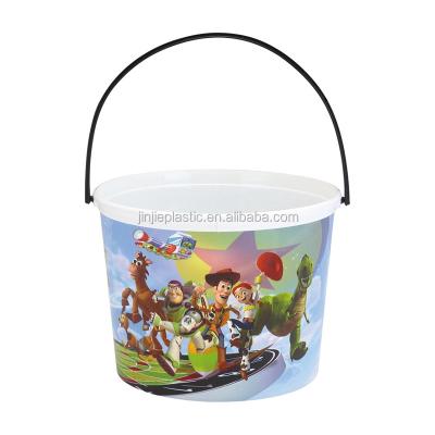 China Sustainable Plant, 82oz, Newest Item, Cinema Food Grade, Hard Plastic Popcorn Bucket With Handle for sale