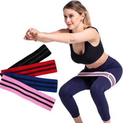 China High Elastic/Durable Strength 3 Level Resistance Bands For Legs And Butt Fitness Exercise Workout Loop Yoga Resistance Bands for sale