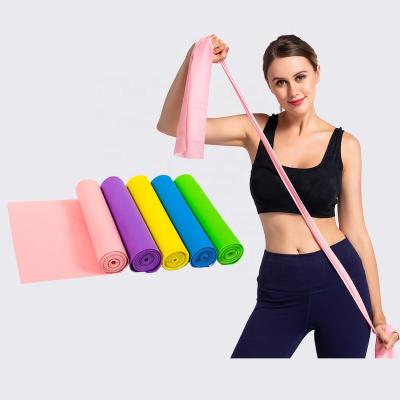 China High Elastic Band Custom Logo Yoga Elastic Stretching Band Exercise Resistance Rubber Bands for sale