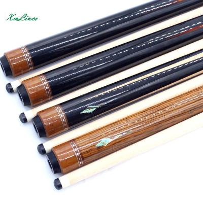 China Xmlinco 1/2 Split Cues Handmade Cocobolo Curly Ebony Inlay Butterfly Carom Korea Billiards Cues Xmlinco-001 for sale