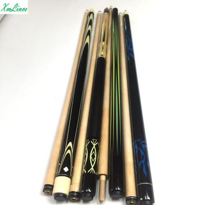 China Entertainment Wholesale 12mm Replica Tip Canada Maple Carom Pool Cue Stick for sale