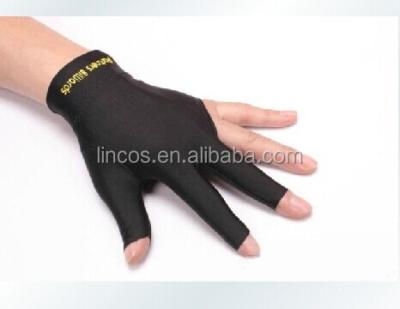 China High Quality PU Billiard Gloves 3 Finger Gloves Cue Finger for sale