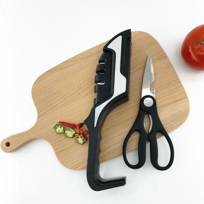 China Viable 3 in 1 Kitchen Knife Accessories 3-Stage Knife Sharpener for sale