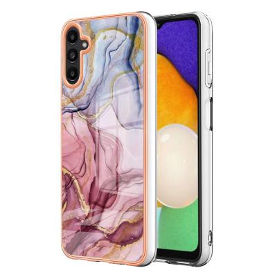 China Shockproof Soft TPU Phone Case For Samsung Galaxy S23 Ultra A54 A34 A14 Plating Marble Grain Cover For iPhone 14 pro 13 12 max mini for sale