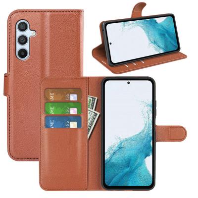 China Wallet Stand Flip Card Slots Phone Shockproof Leather Case For Samsung A34 A04E A54 A14 S23 ultra S22 plus A23 M13 F23 TPU in inside cover for sale