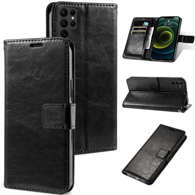 China Shockproof Classic Wallet Case Cell Phone Leather Bags For Samsung Galaxy S23 Note 20 Ultra S22 Plus A54 A34 A24 Flip Cover Accessories for sale