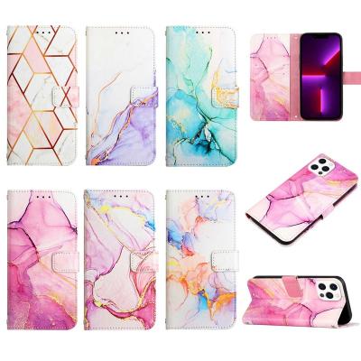 China Shockproof Marble Grain Leather Wallet Case For Oneplus One Plus 11 CE 3 Nord 2T Flip Cover For Xiaomi Poco C55 For Redmi Note 12 Pro for sale