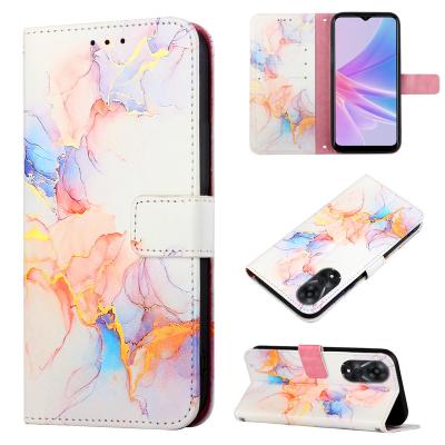 China Shockproof Marble Leather Flip Cover For OPPO Realme 10 C55 C31 GT NEO- 3 Reno 7Z Lite 8 pro plus Stand Wallet Phone Case Magnetic Card Slot for sale