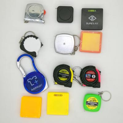 China Promotion rulers measuring tape mini key/loose tape measure metric tape/keychain gift for sale