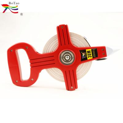 China New Hot Selling ABS Plastic+PVC (Fiberglass) Open Frame Tape Home Tape Measure Fiber 30m Long Tape Measures for sale