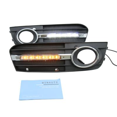 China Auto accessory ABS LED flector daytime running light for Audi A4L B8 2009-2012 with turn signal function for sale