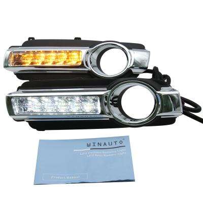 China ABS Dual Color White and Yellow Led Daytime Running Light For Pajero V93/93 2015 - 2018 With Yellow Light Daytime Running Light for sale