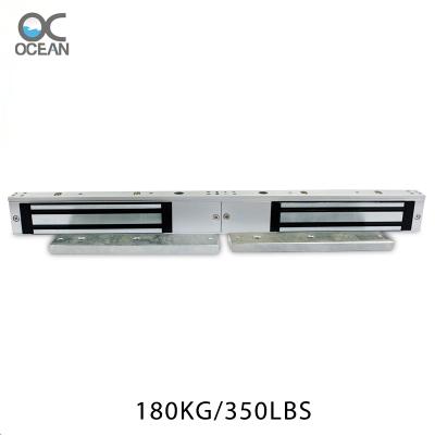 China Easy Installation 180KGS/350LBS Double Leaf Electronic Magnetic Lock For Access Control System for sale