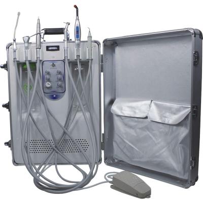 China Metal Mobile Dental Unit | Portable dental unit with air compressor for dental care for sale