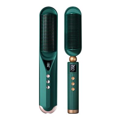 China Hair Straightener Hair Straightening Brush PTC Brush Comb Hot Straightening Electric Hair Straightener Fast for sale