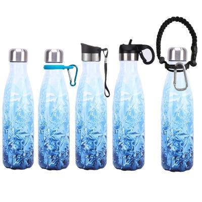 China 500ml 750ml Cola Shaped Vacuum Stocked Thermal Insulated Stainless Steel Water Bottle for sale