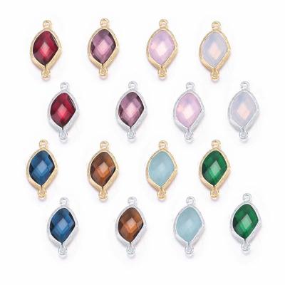 China CLASSIC Double Hole Half-Full Half Full Pendant Gemstone Jewelry Accessories Necklace Earring Bracelet Diy Pendants for sale