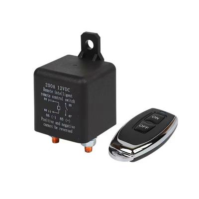 China Sealed 12V 200A Car Battery Switch Relay Integrated Wireless Remote Control Disconnect for electric vehicle for sale