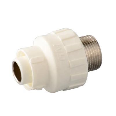 China D103 PAP PERT - Aluminum - PERT Pipe Fitting Male Thread Plastic Brass Adapter For PERT Hot Water Floor Heating System Equal for sale