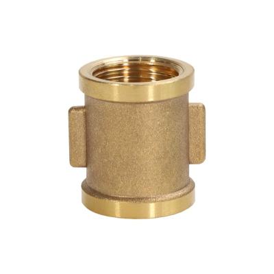 China MG-H001 Tubing Pipe Female Thread Copper Brass Nipple Fittings Brass Fitting Equal for sale