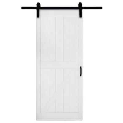 China 2022 JMS Waterproof Barn Door Popular In Supermarket PVC Barn Door Finished Exterior Sliding Barn Door for sale