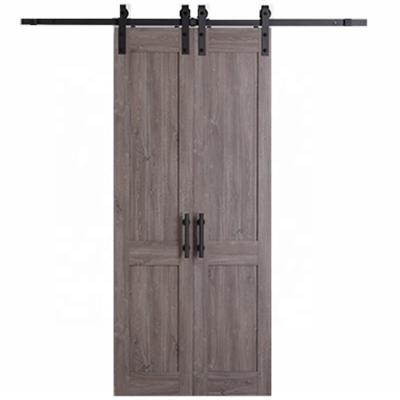 China Decoration Barn Door For Super Market 2022 Indoor PVC Barn Door Bathroom MDF PVC Sliding Barn Door for sale