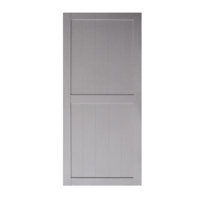 China Interior Decoration Toilet Barn Door H K Style Bathroom Barn Doors MDF PVC PVC Sliding Barn Door Kit for sale