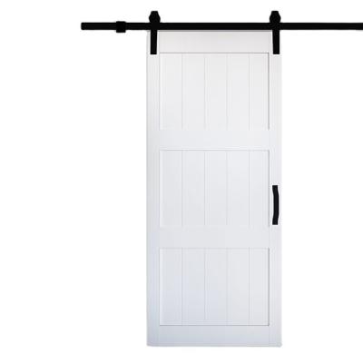 China CE OEM Waterproof Interior Barn Doors Apartment Interior Barn Door System Home PVC Sliding Barn Doors for sale