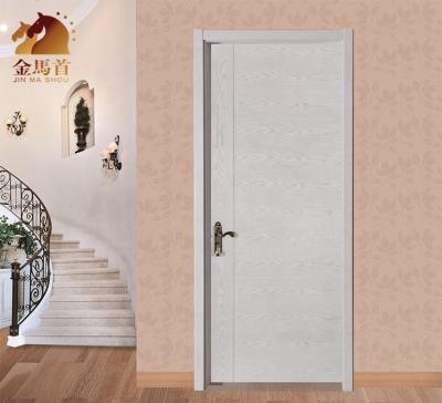 China Waterproof Popular In Market Wooden Door CE ISO Customized Modern Style PVC Home Bedroom Door Interior Paintless Eco-Friendly Kit for sale