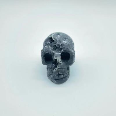 China Wholesale Natural Africa Crystal Bulk Hand Carved Healing Sphalerite Crystal Skull for sale