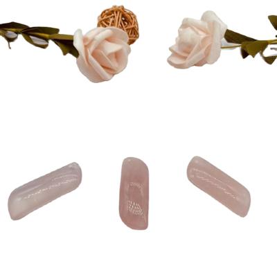 China Wholesale Europe Factory Price Rose Quartz Crystal S Shape Palm Stone For Healing for sale