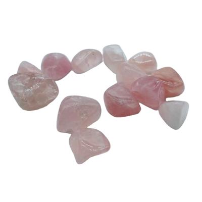 China Europe High Quality Natural Rose Quartz Crystals Tumbled Stone Polished Stone Opens Semi-precious Stone Healing For Decoration for sale